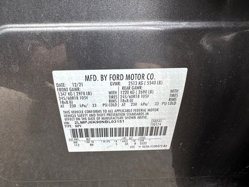 Used 2022 Lincoln Nautilus Reserve w/ Cargo Utility Package image 12