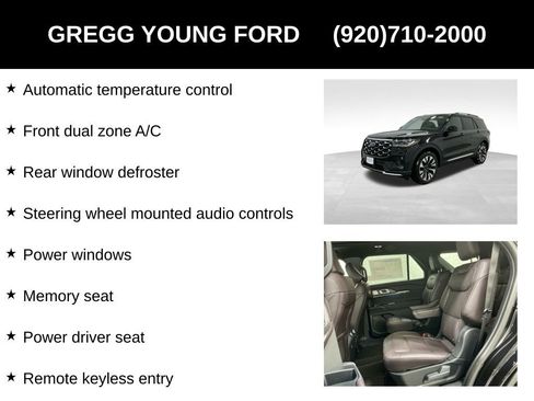 New 2026 Ford Explorer Platinum w/ LUX Leather Package AWD/4WD image 19