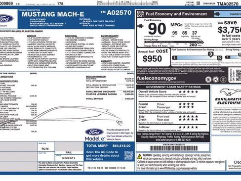 New 2026 Ford Mustang Mach-E GT image 1