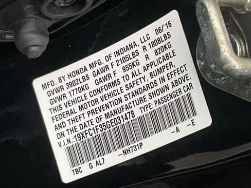 Used 2016 Honda Civic EX-T image 28