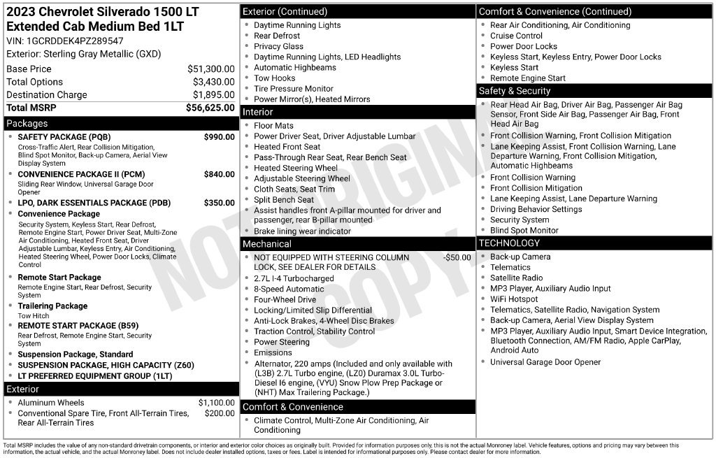 Used 2023 Chevrolet Silverado 1500 LT w/ Safety Package AWD/4WD image 31
