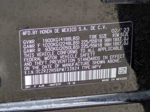 Certified 2023 Honda HR-V Sport image 31