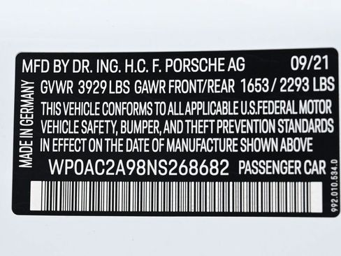 Certified 2022 Porsche 911 GT3 image 37