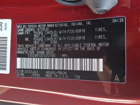 Used 2026 Toyota Sienna Limited AWD/4WD image 27