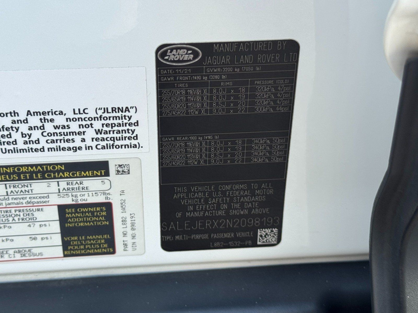 Used 2022 Land Rover Defender 110 S AWD/4WD image 56