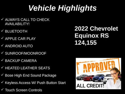 Used 2022 Chevrolet Equinox RS w/ RS Leather Package FWD image 9