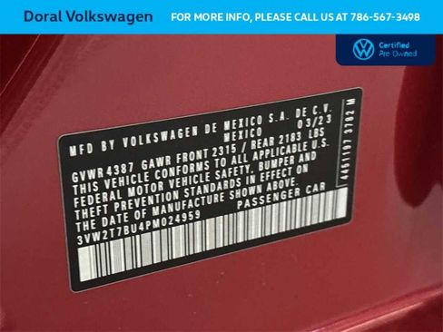 Certified 2023 Volkswagen Jetta GLI Autobahn image 29