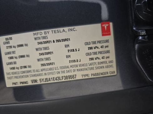 Used 2020 Tesla Model S Performance AWD/4WD image 30