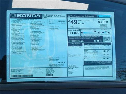 New 2026 Honda Civic Sport Touring image 18