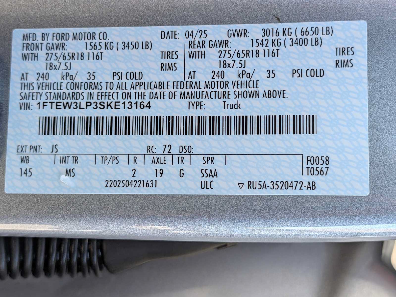 Used 2025 Ford F150 XLT w/ Equipment Group 301A Standard AWD/4WD image 22