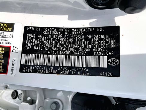 Used 2015 Toyota Camry SE w/ Moonroof Package image 38