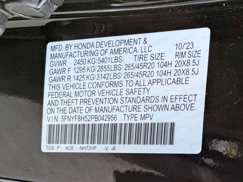 Certified 2023 Honda Passport EX-L image 34