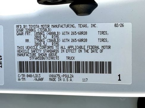 New 2026 Toyota Tundra Limited image 25