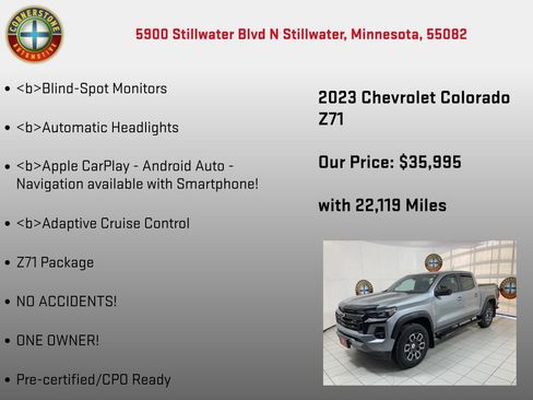 Used 2023 Chevrolet Colorado Z71 w/ Z71 Convenience Package 2 image 30