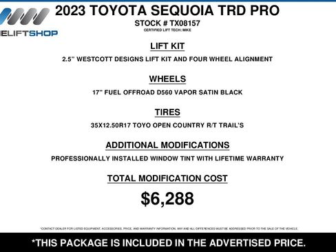 Used 2023 Toyota Sequoia TRD Pro AWD/4WD image 2