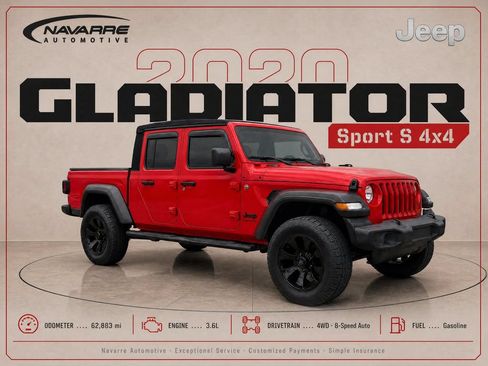 Used 2020 Jeep Gladiator Sport w/ Quick Order Package 24S AWD/4WD image 1