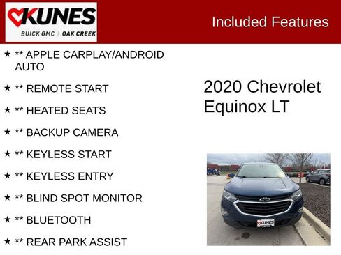 Used 2020 Chevrolet Equinox LT w/ Driver Convenience Package image 2