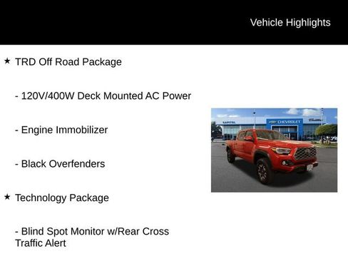 Used 2023 Toyota Tacoma TRD Off-Road w/ Technology Package AWD/4WD image 3