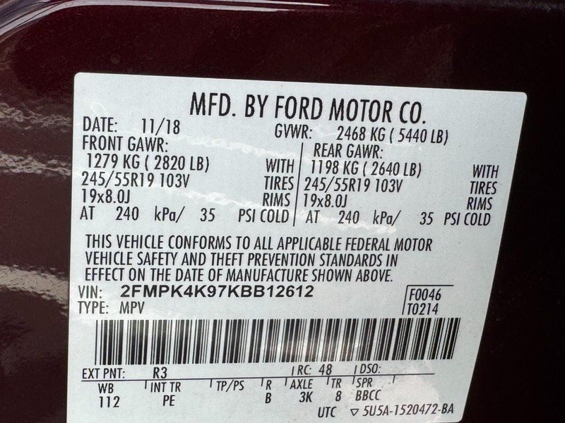 Used 2019 Ford Edge Titanium w/ Equipment Group 301A AWD/4WD image 26