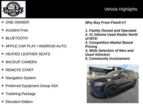 Used 2023 GMC Acadia SLT w/ Elevation Edition image 2