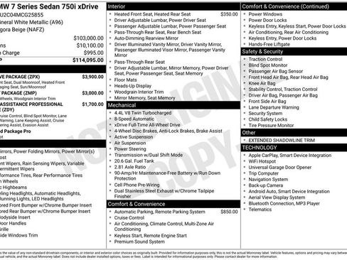 Used 2021 BMW 750i xDrive w/ Executive Package image 35