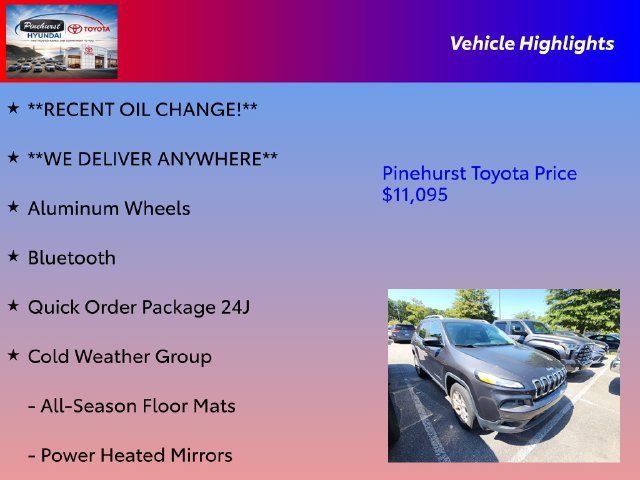 Used 2016 Jeep Cherokee Latitude w/ Cold Weather Group AWD/4WD image 26