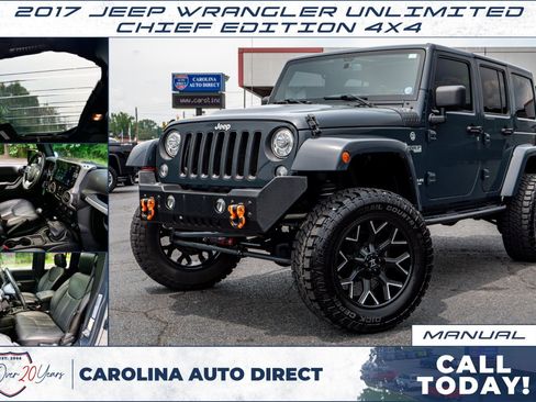 Used 2017 Jeep Wrangler Unlimited Sahara w/ Quick Order Package 23E Chief AWD/4WD image 1
