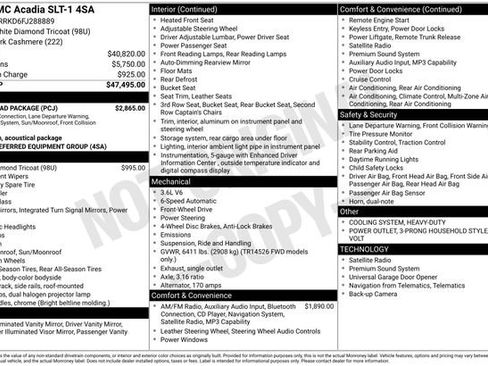 Used 2015 GMC Acadia SLT w/ Open Road Package image 2