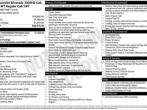 Used 2021 Chevrolet Silverado 3500 W/T RWD image 9