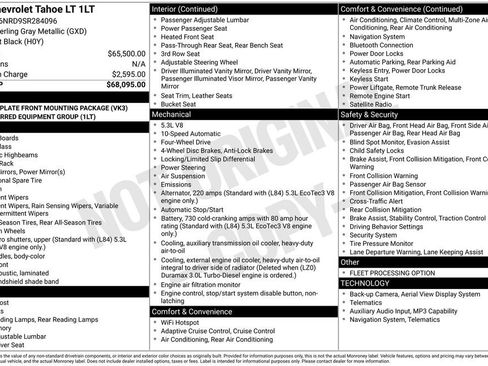 Used 2025 Chevrolet Tahoe LT AWD/4WD image 17