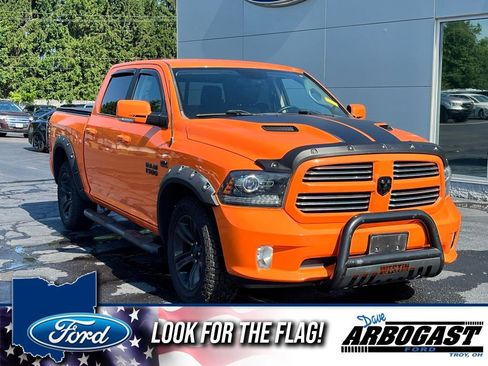 Used 2017 RAM 1500 Sport w/ Ignition Orange Sport Package AWD/4WD image 1