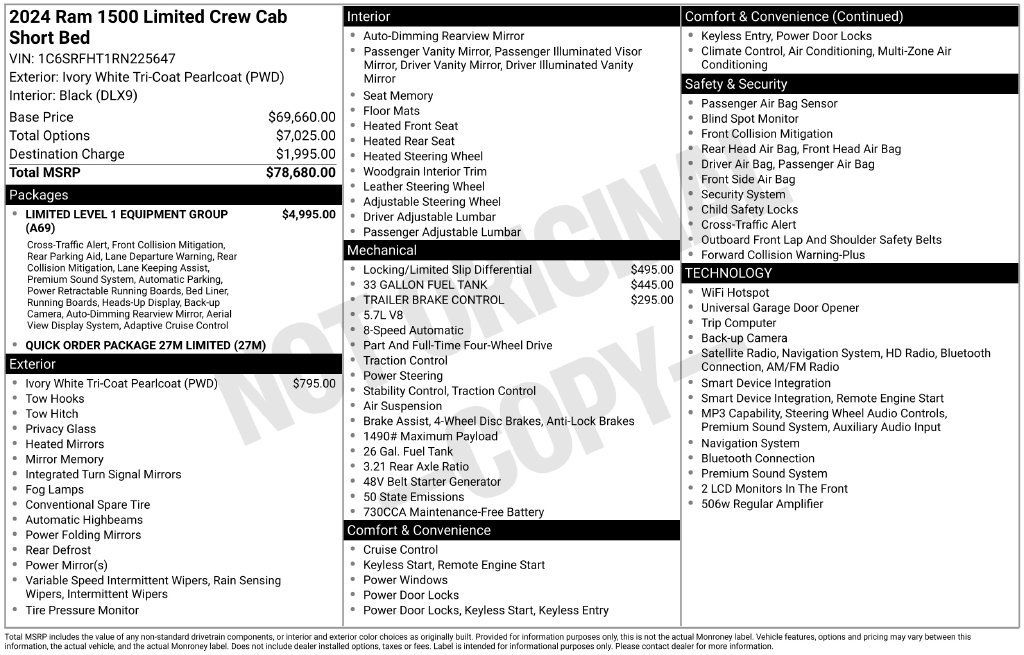 Used 2024 RAM 1500 Limited AWD/4WD image 7