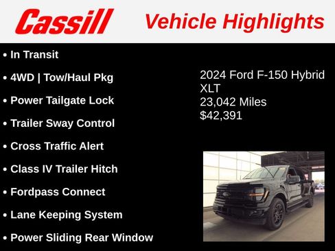 Used 2024 Ford F150 XLT w/ Equipment Group 302A MID AWD/4WD image 3