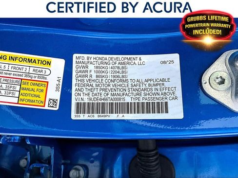 Certified 2026 Acura Integra A-Spec FWD image 41