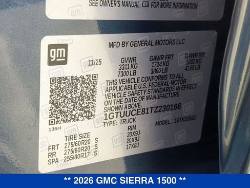 New 2026 GMC Sierra 1500 Elevation w/ Elevation Premium Package AWD/4WD image 27
