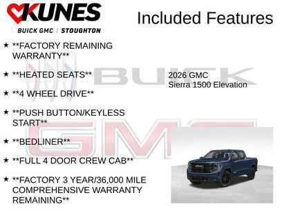 New 2026 GMC Sierra 1500 Elevation w/ Elevation Premium Package