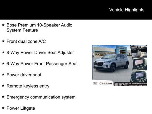 Certified 2023 Chevrolet Traverse RS w/ LPO, Floor Liner Package AWD/4WD image 5