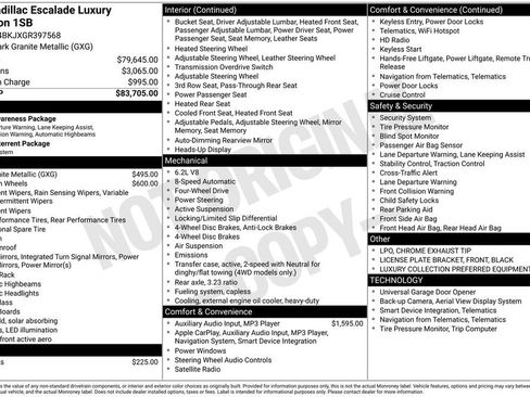 Used 2016 Cadillac Escalade Luxury image 2