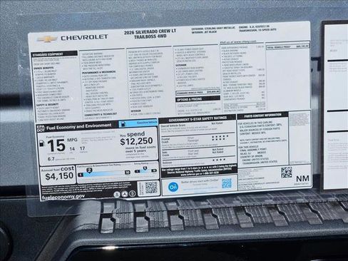 New 2026 Chevrolet Silverado 1500 LT Trail Boss w/ Dark Appearance Package image 17