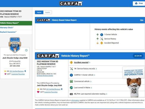 Used 2023 Nissan Titan Platinum Reserve w/ Moonroof Package image 11