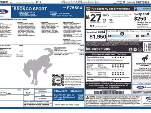New 2025 Ford Bronco Sport Outer Banks AWD/4WD image 6