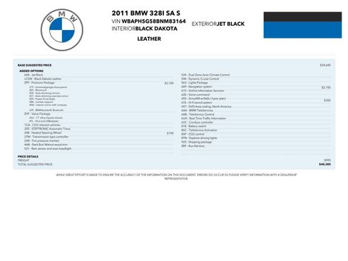 Used 2011 BMW 328i Sedan RWD image 2