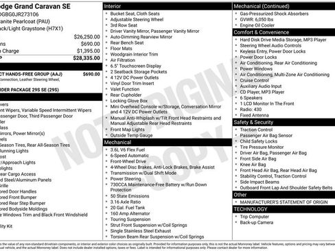 Used 2018 Dodge Grand Caravan SE w/ UConnect Hands-Free Group image 10