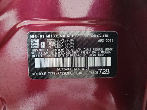 Used 2021 Mitsubishi Mirage FWD image 33