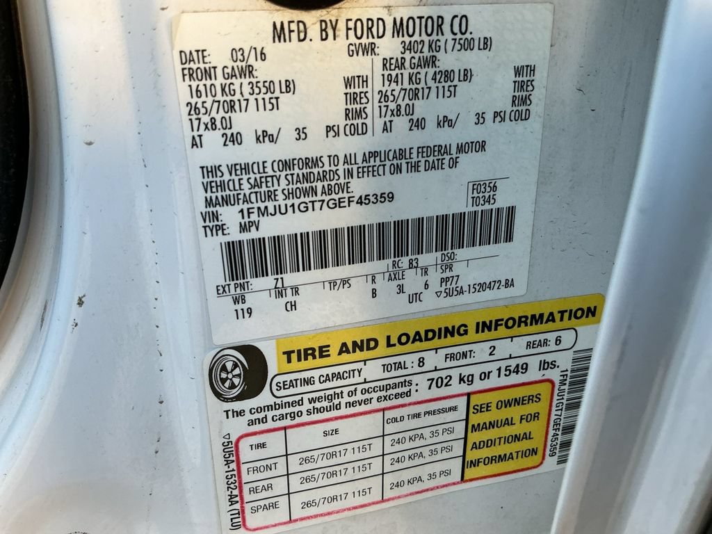 Used 2016 Ford Expedition XL w/ Equipment Group 101A AWD/4WD image 24