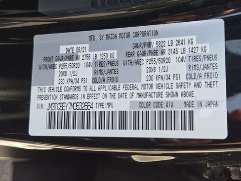 Used 2021 MAZDA CX-9 Signature AWD/4WD image 34