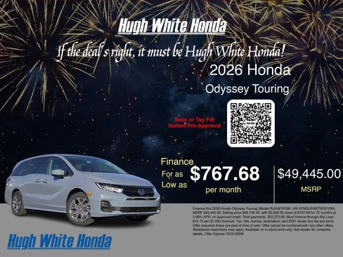New 2026 Honda Odyssey Touring image 7