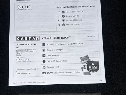 Used 2023 Hyundai Kona SEL w/ Cargo Package image 39