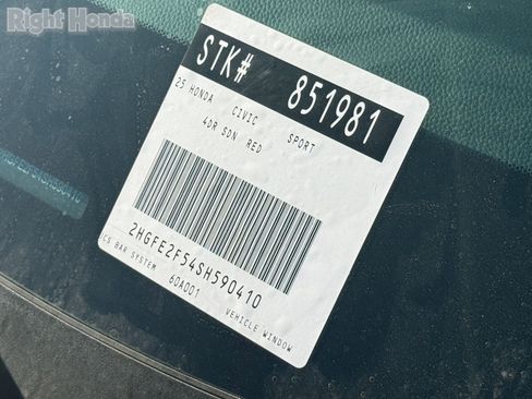 Certified 2025 Honda Civic Sport image 13