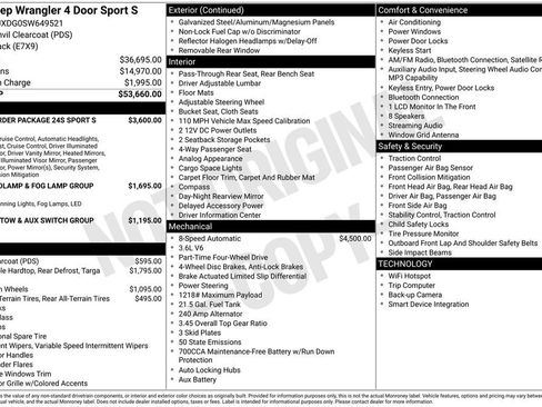 New 2025 Jeep Wrangler Unlimited Sport AWD/4WD image 6